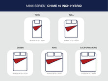 Chime 10 Inch Hybrid - White - 2 Pc. - Queen Mattress And Pillow