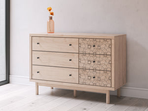 Arloster - Tan - Six Drawer Dresser
