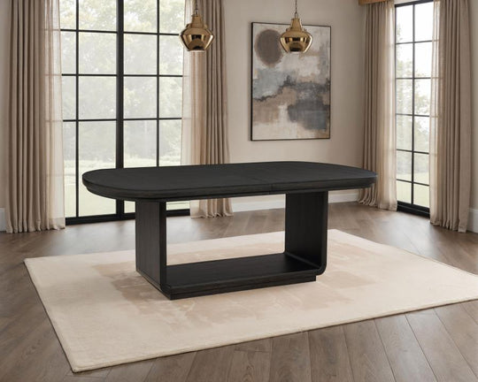 Leandro - 78" Extension Dining Room Table - Burnished Black