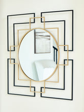 Oceanal - Black / Gold Finish - Accent Mirror