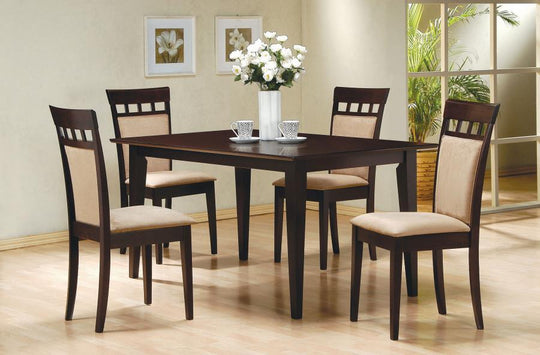 Gabriel - 5 Piece 59" Rectangular Dining Set - Cappuccino