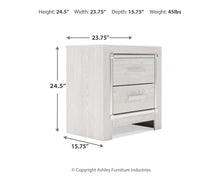 Altyra - White - Two Drawer Night Stand