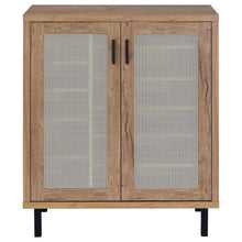 Teller - 2-Door Shoe Storage Cabinet - Natural Oak