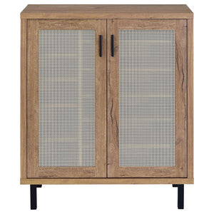 Teller - 2-Door Shoe Storage Cabinet - Natural Oak