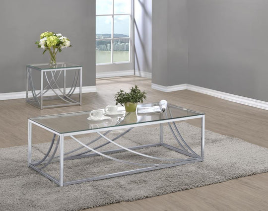 Lille - Glass Top Coffee And End Table Set