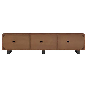 Trask - Wood TV Stand Media Console - Mango Brown
