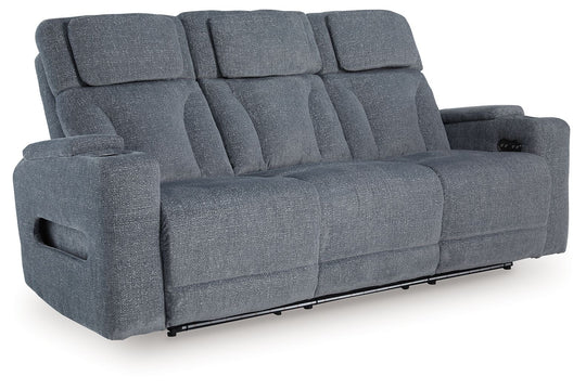 Studio Cave - Power Reclining Sofa - Steel