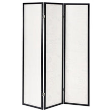 Felice - 3 - Panel Room Divider Folding Screen - French Script