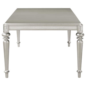 Bling Game - Extension Dining Table - Metallic Platinum