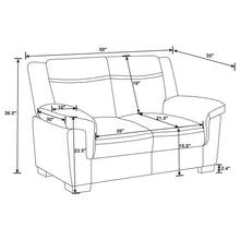 Arabella - Upholstered Padded Arm Sofa Set