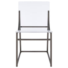 Jillian - 5 Piece Round Mirror Top Dining Set - Black Nickel