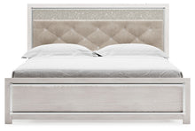 Altyra - White - King Panel Bed With Upholstered Headboard