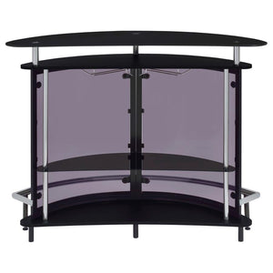Amarillo - Freestanding Glass Top Home Bar Wine Cabinet