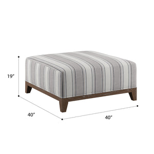 Sasha - Ottoman - Stone Gray