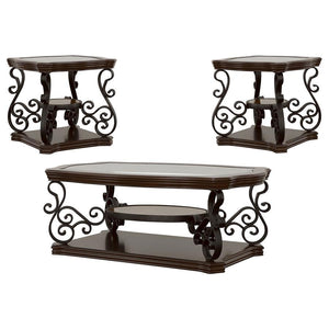 Laney - Glass Top Coffee And End Table Set
