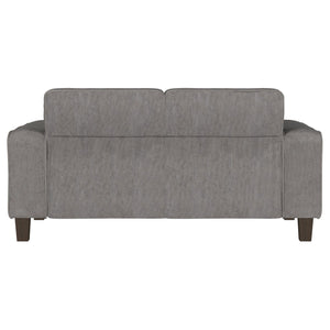 Deerhurst - Upholstered Track Arm Tufted Loveseat - Charcoal