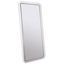 Glendora - LED Standing Mirror Bluetooth Speakers - Pearl Silver