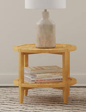 Camillo - Round Solid Wood Side End Table - Maple