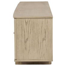 Kailani - 79" 4-door Cane TV Stand Media Console - Beige Oak