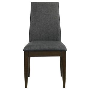 Wes - Upholstered Dining Side Chair (Set of 2) - Dark Walnut