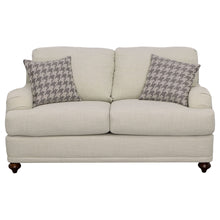 Glenn - Upholstered English Arm Loveseat - Light Gray