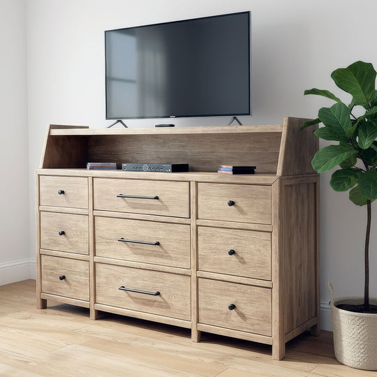 Proximity Place - Dresser & Hutch - Light Brown