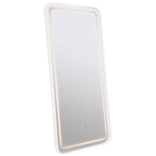 Glendora - LED Standing Mirror Bluetooth Speakers - Pearl Silver