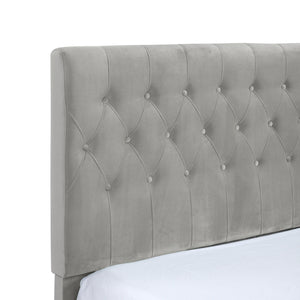 Amelia - Full Upholstered Bed - Light Gray