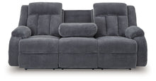 Observation - Steel - Reclining Power Sofa With Drop Down Table