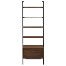Owens - 3 Piece Wall Mounted Bookshelf Set - Walnut