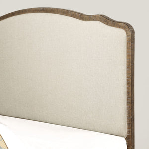Interlude - Queen Upholstered Bed - Sandstone Buff