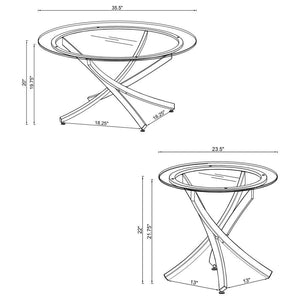 Brooke - Round Coffee Table Set