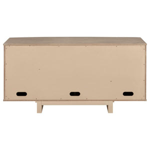 Kailani - 4-Door Cane Sideboard Buffet Cabinet - Beige Oak