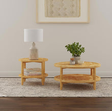 Camillo - Round Solid Wood Coffee Table - Maple