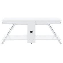 Marcia - 1-Drawer Wood TV Stand - White High Gloss
