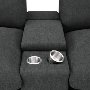 Collins - 5-Piece Power Reclining Home Theater Seating