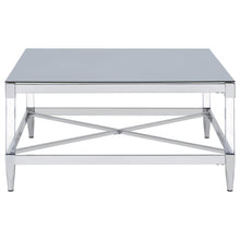 Lindley - Square Tempered Mirror Acrylic Table