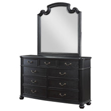 Celina - 9-drawer Bedroom Dresser With Mirror - Black