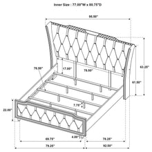 Lorient - LED Upholstered Bed
