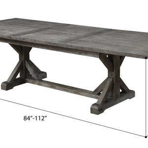 Paladin - Extension Dining Table - Weathered Gray