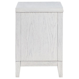 Marielle - 2-Drawer Nightstand Bedside Table - Distressed White