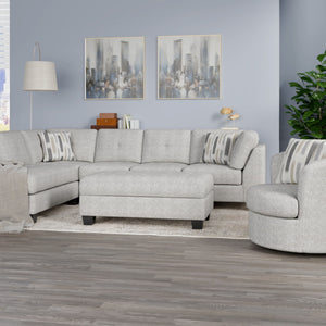 Myles - Swivel Chair - Overcast
