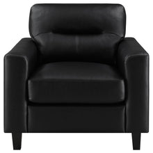 Scotland - Faux Leather Upholstered Track Arm Chair