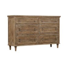 Interlude - 6 Drawers Dresser - Light Brown