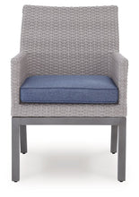 Half Moon Beach - Arm Chair With Cushion (Set of 2) - Blue / Gray