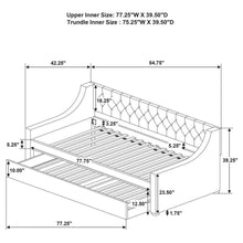 Chatsboro - Upholstered Twin Daybed With Trundle - Gray
