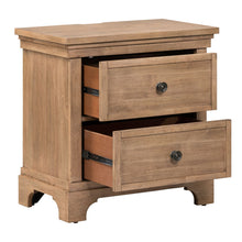Haven Hills - Nightstand With Charging Station - Camel Beige