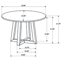 Skylark - Round Marble - Like Smart Top Side End Table - Black