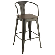 Cavalier - 3 Piece Square Bar Table Set - Dark Elm and Black