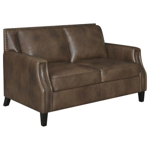 Leaton - Upholstered Recessed Arm Sofa Set